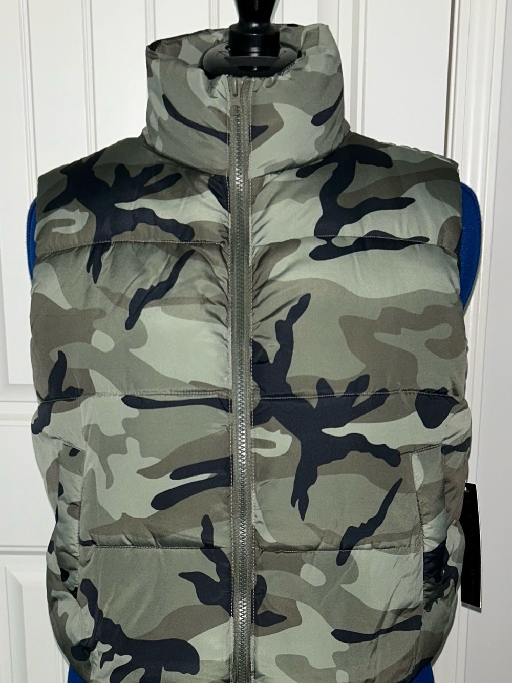 Almost Famous Olive Camo Puffer Vest